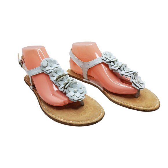 b.o.c. born concept womens leather slingback buckle adjustable sandals - Picture 1 of 8